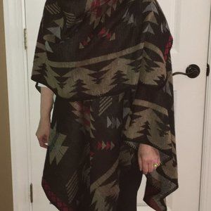 Multi-colored  Wrap -  triangle tree motif